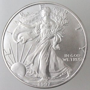 reverse: USA. Dollaro 1997. Oncia. Ag. 