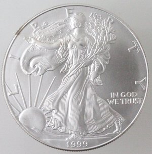 reverse: USA. Dollaro 1999. Oncia. Ag. 