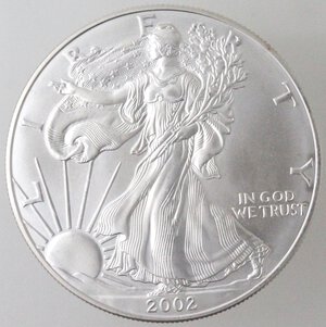 reverse: USA. Dollaro 2002. Oncia. Ag. 