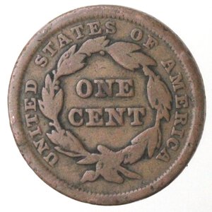 reverse: USA. Centesimo 1841. Ae. 