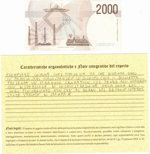 reverse: Banconote. Repubblica Italiana. 2.000 Lire Marconi. D.M. 06-03-1992. 
