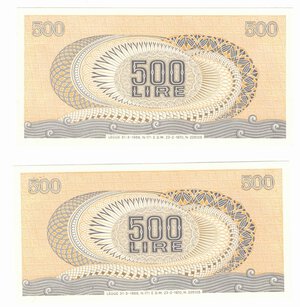 reverse: Banconote. Repubblica Italiana. 500 lire 