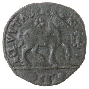 reverse: L Aquila. Ferdinando I d Aragona. 1458-1494. Cavallo. Aquila davanti alla zampa. Ae.