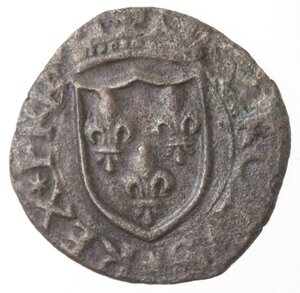 obverse: L Aquila. Carlo VIII. 1495. Cavallo. Ae.