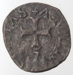 reverse: L Aquila. Carlo VIII. 1495. Cavallo. Ae.