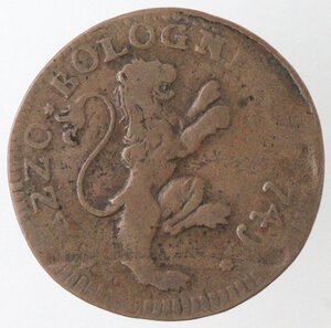 reverse: Bologna. Benedetto XIV. 1740-1758. Mezzo bolognino. 1741. Ae. 