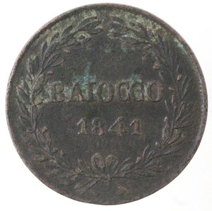 reverse: Bologna. Gregorio XVI. 1831-1846. Baiocco 1841, A.XI. Ae. 