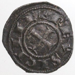 obverse: Brindisi. Federico II. 1197-1250. Mezzo Denaro. MI. 