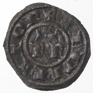 reverse: Brindisi. Federico II. 1197-1250. Mezzo Denaro. MI. 
