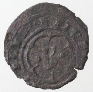 obverse: Brindisi. Carlo I d Angiò. 1266-1282. Denaro con K in ornato. Mi. 