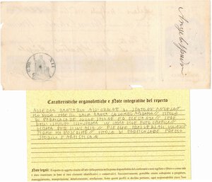 reverse: Scripofilia. Regno d Italia. Banca Colombo Abramo. Assegno bancario all ordine. 4/4/1926.