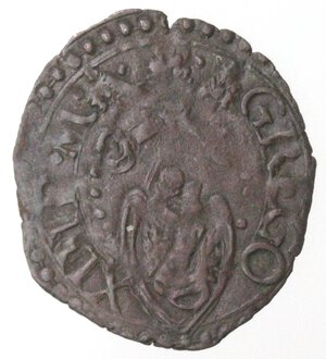 obverse: Fano. Gregorio XIII. 1572-1585. Quattrino. Mi. (variante GREGO) 
