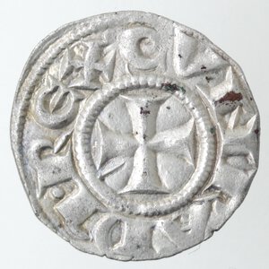 obverse: Genova. Repubblica. 1139-1339. Denaro a nome di Corrado. Ag. 