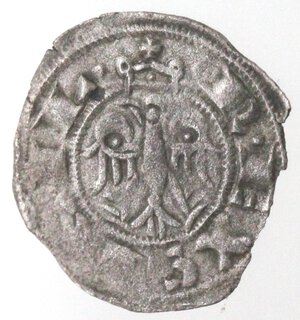 obverse: Messina. Federico II. 1197-1250. Denaro del 1221. Mi. 