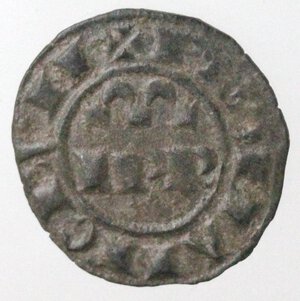 obverse: Messina. Federico II. 1197-1250. Denaro del 1245. Mi. 