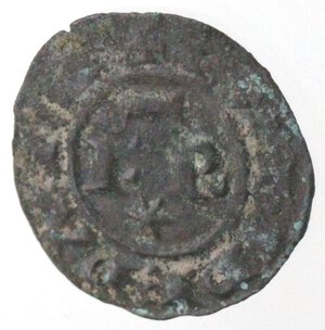 obverse: Messina. Federico II. 1197-1250. Denaro del 1247/1248, con FR e croce con cerchietto. MI. 