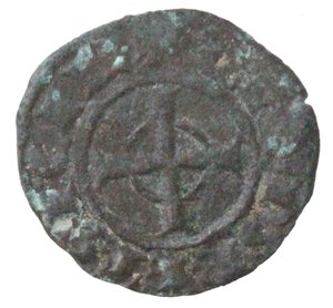 reverse: Messina. Federico II. 1197-1250. Denaro del 1247/1248, con FR e croce con cerchietto. MI. 
