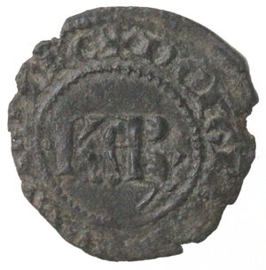 obverse: Messina. Carlo I d Angiò. 1266-1282. Denaro con KAR. MI. 