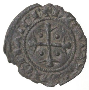 reverse: Messina. Carlo I d Angiò. 1266-1282. Denaro con KAR. MI. 