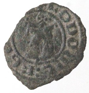 obverse: Messina. Ludovico d Aragona. 1342-1355. Denaro. MI. 