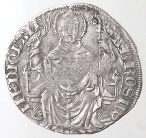 reverse: Milano. Gian Galeazzo Visconti. 1378-1402. Pegione o Grosso da 1/2 Soldi. Ag. 
