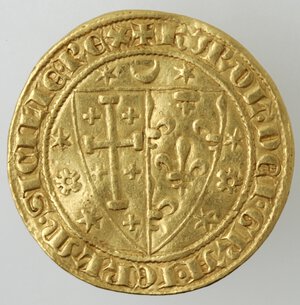 obverse: Napoli. Carlo I d Angio. 1266-1285. Saluto. Au. 