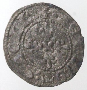 reverse: Napoli. Carlo II d Angio. 1285-1309. Denaro Regale. Mi. 
