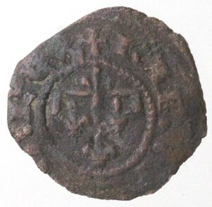 obverse: Napoli. Carlo II d Angiò. 1285-1309. Denaro gherardino. Mi. 