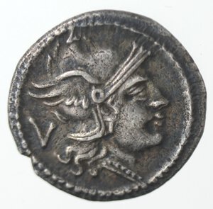 obverse: Monetazione Classica. Repubblica Romana. Quinario anonimo. Ag. dopo il 211 a.C.