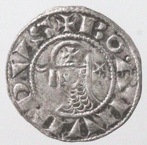 obverse: Antiochia. Boemondo III. 1149-1163. Denaro. Ag.