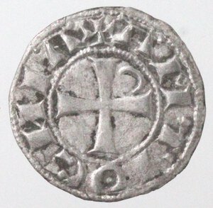 reverse: Antiochia. Boemondo III. 1149-1163. Denaro. Ag.