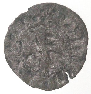 reverse: Chiarenza. Giovanni di Gravina. 1318-1333. Denaro Tornese. MI. 