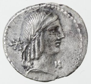 obverse: Monetazione Classica. Repubblica Romana. L. Calpurnius Piso L.f. L.n. Frugi. Denario. Ag. 