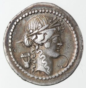 obverse: Monetazione Classica. Repubblica Romana. Gens Clodia. Publius Clodius. 42 a.C. Denario. Ag.