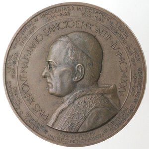 obverse: Medaglie. Roma. Pio XI. 1922-1939. Medaglia per il pellegrinaggio ungherese nel giubileo del 1925. Ae.