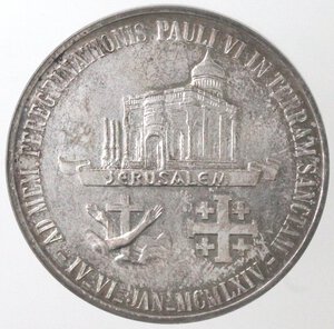 reverse: Medaglie. Roma. Paolo VI. 1963-1978. Medaglia straordinaria per il pellegrinaggio in Terra Santa il 4 gennaio 1964. Ag. 