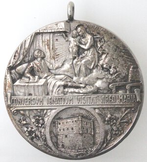 reverse: Medaglie. Medaglia 1921. IV Centenario conversione di Sant Ignazio. Ag?. 