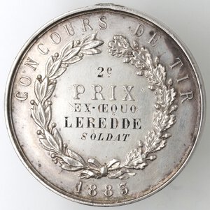 reverse: Medaglie. Francia. Medaglia 1883. Ag. 