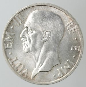 obverse: Vittorio Emanuele III. 1900-1943. 5 Lire 1936 XIV Fecondità. Ag.