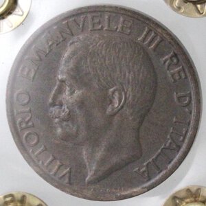 obverse: Vittorio Emanuele III. 1900-1943. 10 centesimi 1919. Ae. 