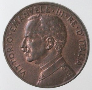 obverse: Vittorio Emanuele III. 1900-1946. 5 Centesimi 1918 Italia su prora. Ae.