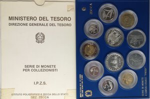 obverse: Repubblica Italiana. Serie Divisionale 1988. San Giovanni Bosco. 11 valori con 500 lire e 500 Lire S. Giovanni Bosco. 