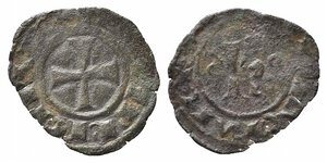 obverse: BRINDISI o MESSINA. Carlo I d Angiò (1266-1285). Denaro Mi (0,51 g). Spahr 33 - R. MB-BB