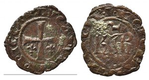 obverse: BRINDISI o MESSINA. Carlo I d Angiò (1266-1285). Denaro Mi (0,89 g). Spahr 35. BB