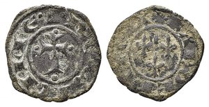 obverse: BRINDISI o MESSINA. Carlo I d Angiò (1266-1285). Denaro Mi (0,89g). Spahr 43. qBB