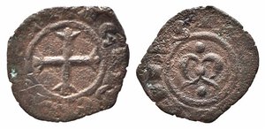 obverse: MANFREDONIA. Manfredi (1258-1264). Denaro Mi (0,61 g). Spahr 214. qBB