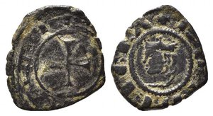 obverse: MESSINA. Giacomo d Aragona (1285-1296). Denaro Mi (0,75 g). Spahr 17-21. BB
