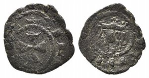 obverse: MESSINA. Federico III (1296-1337). Denaro Mi (0,58 g). Spahr 34. qBB