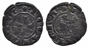 obverse: MESSINA. Federico III (1296-1337). Denaro Mi (0,62 g). Spahr 50. qBB