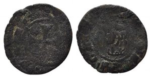 obverse: MESSINA. Federico III (1296-1337). Denaro Mi (0,62 g). Spahr 34-50. MB